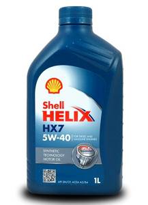 SHELL HELIX HX7 5w40, PLUS EXTRA API SM/CF 1л п/с, масло моторное